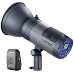 Neewer Vision 4 300W Flash Studio extérieur Stroboscopique Li-ION Monolight sans Fil alimenté par Batterie avec déclencheur sans Fil 2.4G, 1000 flashs Pleine Puissance, Monture Bowens