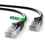 Câble Ethernet 5m, Reseau LAN Cable Ethernet Cat 5E Haut Debit Pour une Connexion Internet Rapide & Fiable - Cable Ethernet AWG24, Cat5E Câble RJ45 UTP CCA 1 Gbps (5 Mètres, Noir)