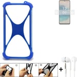 Bumper for Nokia G22 Silicone Case + earphones Softcase Bumper Protector Edge Pr