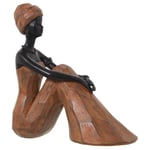 Alexandra House Living Figurine décorative Marron en Plastique Africain 12 x 23 x 24 cm