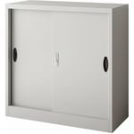 Casier de bureau armoire meuble de rangement pour bureau atelier chambre acier de bureau rieti acier laqué 90 x 40 x 90 cm gris clair