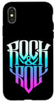 Coque pour iPhone X/XS I Love Rock & Roll Tee, Rock and Roll Fashion Graphic Design