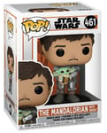 FUNKO POP! - FIGURINE STAR WARS - 0461 - THE MANDALORIAN WITH GROGU