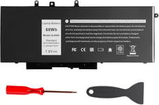 7.6V/68Wh Batterie pour Dell Latitude 5480 5580 5280 5288 5488 5490 5491 5495 5580 5590 E5288 E5480 E5580 Precision 3520 3530 Series GD1JP 0GD1JP DY9NT 0DY9NT 5YHR4 451-BBZG.[G434]