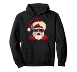 Santa Afro African American Santa Black Christmas Pajamas Pullover Hoodie