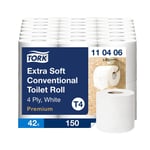 Toalettpapper Tork T4 Premium Extra Mjukt 4-lg Vit 18,8m