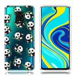 Deco Xiaomi Redmi Note 9 Pro / Xiaomi Redmi Note 9S / Xiaomi Redmi Note 9 Pro Max skal - Bambu Och Panda Vit