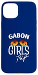 Coque pour iPhone 15 Plus Gabon Girls Trip Travel Vacation Femmes Gabon