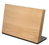 Zassenhaus Studio Bloc à couteaux magnétique, pour 8 couteaux, porte-couteaux en bois magnétique, pour couteaux à viande, hachoir et plus encore, 36 × 12,5 × 23 cm, bois de chêne/acier inoxydable