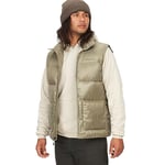 Marmot Guides Down Vest, Gilet en duvet léger, gilet d’hiver chaud, gilet matelassé déperlant, gilet fonctionnel coupe-vent, gilet d’extérieur paquetable, Homme, Vetiver, L