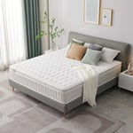 SZSL Matelas Hybride 90x190cm 26 cm Épaisseur Ferme Parfait Soutien, 1 Personne a Memoire de Forme en Mousse et Ressorts Haute Resilience, 7 Zones Ergonomique pour Adulte Enfant Matelas 90x190 Enfant