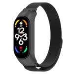 Milanese Loop Armband Xiaomi Mi Band 7 Svart