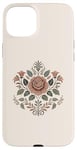 Coque pour iPhone 15 Plus Rose florale botanique, style bohème minimaliste, roses d'amour