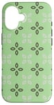 Coque pour iPhone 16 Pastel Pink Old Rose Terra Cotta Petals Cross Pattern