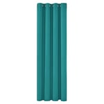 Deconovo Rideaux Occultants Isolant Thermique Anti Froid, 140x180 CM (Largeur x Hauteur), Rideaux pour Salon et Chambre, Design Moderne à Oeillets, Turquoise, 1Pièces