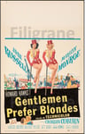 GENTLEMEN PREFER BLONDES Rwya-POSTER HQ 50x70cm d'une AFFICHE VINTAGE