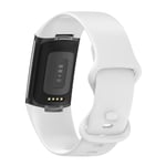 Fitbit Charge 6 / 5 Armband TPU (L) Vit