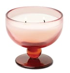 Paddywax Bougie parfumée Vintage Glass Aura Collection Mélange de cire de soja 2 mèches 170 g Rose safran