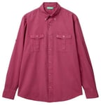 United Colors of Benetton Men's 5kgpuq04s Shirt, Pink, XXL