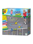 SES Sidewalk Chalk Games 5in1