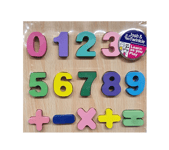 Chunky Wooden Children's Numbers Puzzle Early Learning Educational  Maths Toy