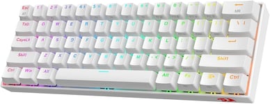 Redragon White Mechanical Wireless Gaming Keyboard   K530W-Pro Draconic 60% 61 K