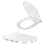 White Modern Quick Release Soft Close Toilet Seat