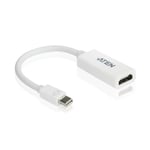 aten Mini Displayport Kabel Mini DisplayPort Han - HDMI-Stik 0.15 m Hvid