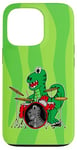 Coque pour iPhone 13 Pro Drumming T-Rex Jeu de tambours dinosaures