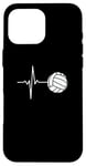 iPhone 16 Pro Max Volleyball Volleyball Player Heartbeat Volleyball Lover Case