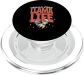 Drama Free Llama Life Present T-shirt humoristique PopSockets PopGrip pour MagSafe