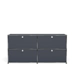 USM - USM Haller 4 sideboard, Anthracite - Sideboards - Fritz Haller,Paul Schärer - Grå - Metall