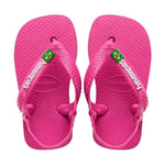 Havaianas 4140577 Baby Brasil Logo II, Sandales Mixte Bébé, Rose Gum Rose Gum, 19