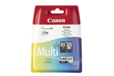 Canon Pg-540/Cl-541 Photo Paper Value Pack - 2-Pack - Svart, Färg (Cyan, Magenta, Gul) - Original - Hängande Låda - Bläckpatron/Papperssats - För Pixma Mg3250, Mg3550, Mg3650, Mg4250, Mx395, Mx455, Mx475, Mx525, Mx535, Ts5150, Ts5151