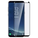 Film Protège Ecran Verre Trempé pour Samsung S8 Plus Bords Incurvés noir