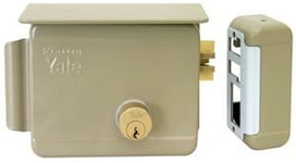 Serrure électrique pour Portail Art. 68080 avec loquet oscillant de l'extérieur et de l'intérieur avec clé, Distance par Impulsion électrique Basse Tension (10 W-12 V). Verrou mécanique A 2 Tours