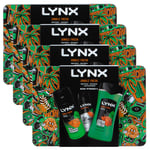 Lynx Mens Body wash, Spray & Antiperspirant Gift Set for Him, 4pk - One Size