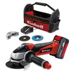 Einhell Cordless Angle Grinder 115mm 18V With Battery Charger TE-AG 18/115 Li