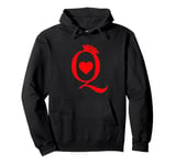 Queen Of Hearts King Of Hearts Playing Cards Deck Of Cards Pullover Hoodie