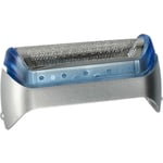 Grille de rasoir de rechange compatible avec Braun CruZer6 Face, Z20, Z30, Z40, Z50, Z60, Z70 rasoir électrique - Avec cadre, argent / bleu - Vhbw