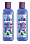 2x Aussie SOS Brunette Hair Hydration Shampoo 290ml