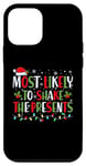 Coque pour iPhone 12 mini Plus susceptible de secouer les cadeaux, assorti à la famille de Noël