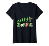 Womens Zombie Outbreak Response Team Undead Zombie Apocalypse V-Neck T-Shirt