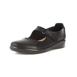 Clarks Femme Hope Henley Mocassins, Noir (Black Leather), 37 EU