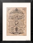 Harry Potter - Poudlard Liste Scolaire - Collector Print '30x40cm