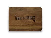 Engraved House"Family" Bois de Noyer Planche à Découper