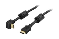 DELTACO HDMI-1005V - HDMI-kabel med Ethernet - 50 cm