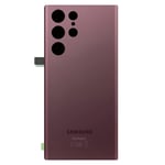 Clappio Battery cover for Galaxy S22 Ultra, Burgundy