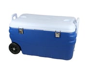 Glacière Rigide 150 litres, Bleu/Blanc