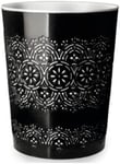 Blue Canyon Black Waste Bin Flora for Home Office Bedroom Kitchen Bathroom